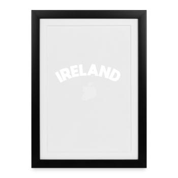 Irlande Irlande - Affiche encadrée (27 × 37 cm) - noir - Devant