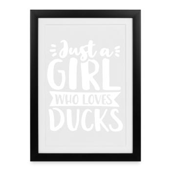 Canards - Affiche encadrée (27 × 37 cm) - noir - Devant