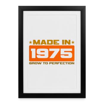 Made in 1975 - Framed poster (27 × 37 cm) - black - Front