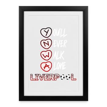 Liverpool Liverpool - Affiche encadrée (27 × 37 cm) - noir - Devant