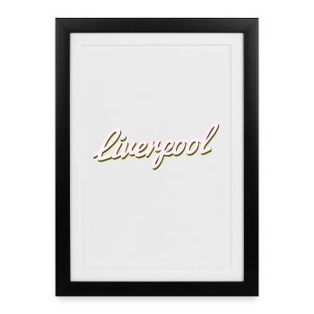 Liverpool - Affiche encadrée (27 × 37 cm) - noir - Devant