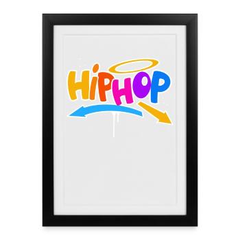 Hip Hop - Framed poster (27 × 37 cm) - black - Front