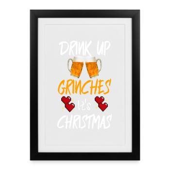 Christmas Christmas Christmas Christmas Christmas - Framed poster (27 × 37 cm) - black - Front
