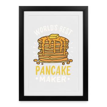 Pancake - Framed poster (27 × 37 cm) - black - Front