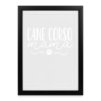 Cane Corso - Framed poster (27 × 37 cm) - black - Front