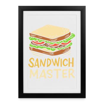 Sandwich - Framed poster (27 × 37 cm) - black - Front