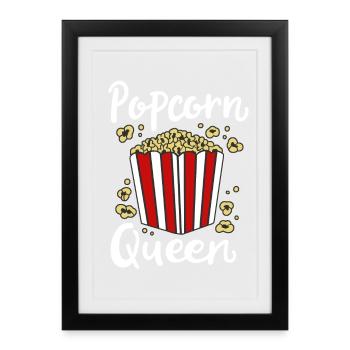 Pop-corn - Affiche encadrée (27 × 37 cm) - noir - Devant
