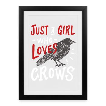 Crow - Framed poster (27 × 37 cm) - black - Front