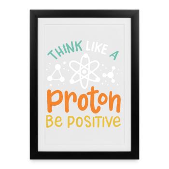 Science Physique Chimie - Affiche encadrée (27 × 37 cm) - noir - Devant