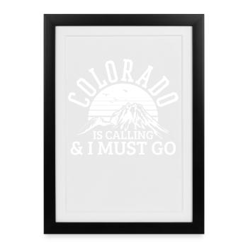 Colorado Hiking - Framed poster (27 × 37 cm) - black - Front