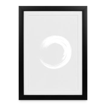 circle - Framed poster (27 × 37 cm) - black - Front