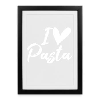 pasta - Framed poster (27 × 37 cm) - black - Front