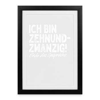 Vingt-dix 30000 cadeaux Pour 30 ans - Affiche encadrée (27 × 37 cm) - noir - Devant
