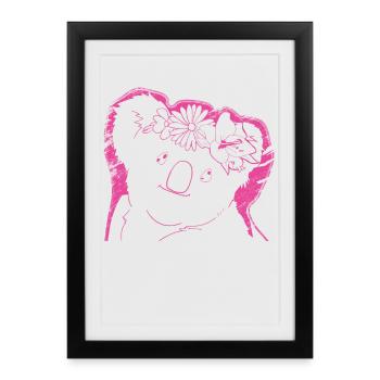 Koala Koala Ours - Affiche encadrée (27 × 37 cm) - noir - Devant