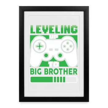 Mise à niveau vers Big Brother - Affiche encadrée (27 × 37 cm) - noir - Devant