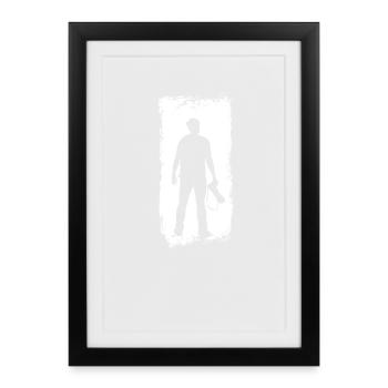 Photographe Appareil photo Photographie Passion passion - Affiche encadrée (27 × 37 cm) - noir - Devant
