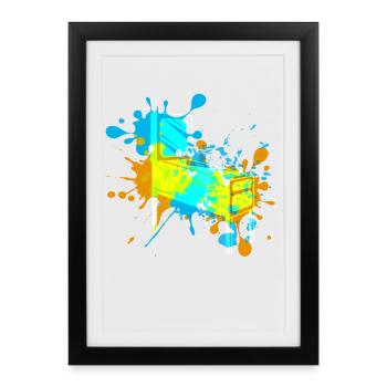Pinball - Framed poster (27 × 37 cm) - black - Front