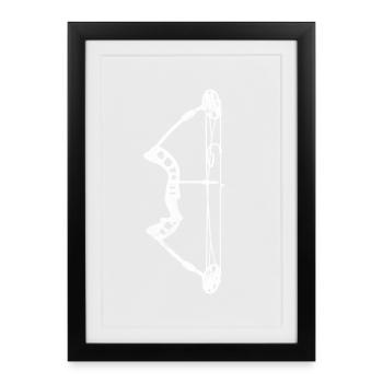 Archery Archery Archery Archer - Framed poster (27 × 37 cm) - black - Front
