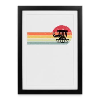 Disc Golf - Framed poster (27 × 37 cm) - black - Front