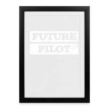 Pilot - Framed poster (27 × 37 cm) - black - Front