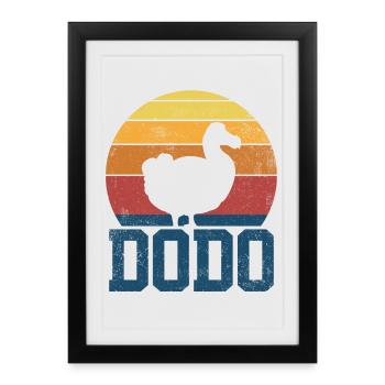 Dodo Birds Birdwatcher Vintage - Framed poster (27 × 37 cm) - black - Front