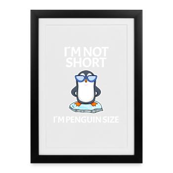 Small-scale saying - Framed poster (27 × 37 cm) - black - Front