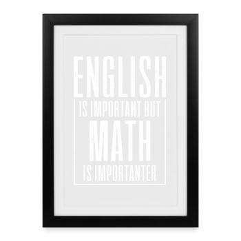 Mathematics Math Smath Teacher - Framed poster (27 × 37 cm) - black - Front