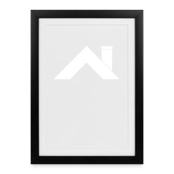 House roof - Framed poster (27 × 37 cm) - black - Front
