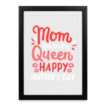 Mom Mother's Day - Framed poster (27 × 37 cm) - black - Front