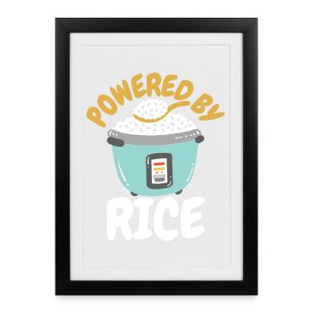Rice Filipino Asian food - Framed poster (27 × 37 cm) - black - Front