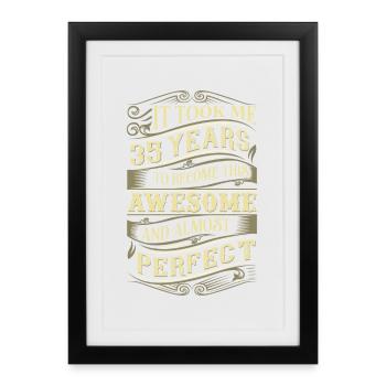 35e anniversaire - Affiche encadrée (27 × 37 cm) - noir - Devant