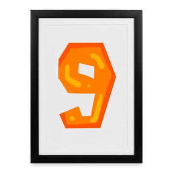 9 - Framed poster (27 × 37 cm) - black - Front