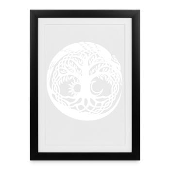 Tree of Life Knot Design - Framed poster (27 × 37 cm) - black - Front