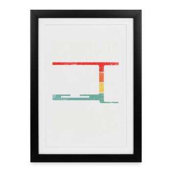 Computer Programmierer - Gerahmtes Poster (27 × 37 cm) - Schwarz - Vorne