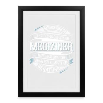 Mediziner - Gerahmtes Poster (27 × 37 cm) - Schwarz - Vorne