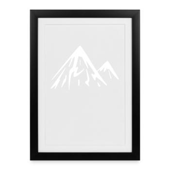 Mountain Mountains - Framed poster (27 × 37 cm) - black - Front