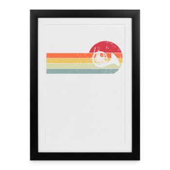 Waldhorn - Affiche encadrée (27 × 37 cm) - noir - Devant