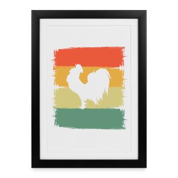 Hahn - Affiche encadrée (27 × 37 cm) - noir - Devant