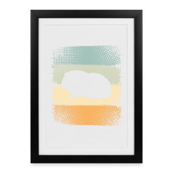 Cobayes - Affiche encadrée (27 × 37 cm) - noir - Devant