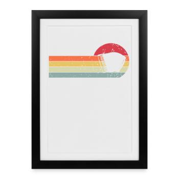 Accordéon - Affiche encadrée (27 × 37 cm) - noir - Devant