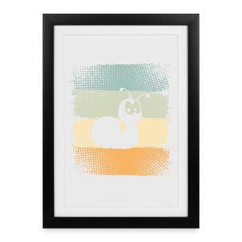 Snail - Framed poster (27 × 37 cm) - black - Front
