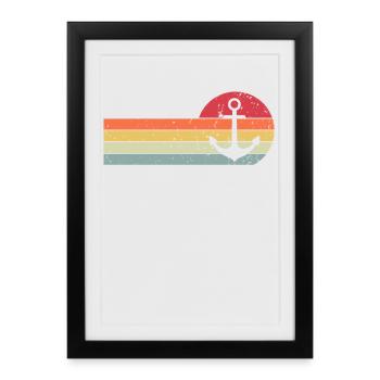 Ancre - Affiche encadrée (27 × 37 cm) - noir - Devant
