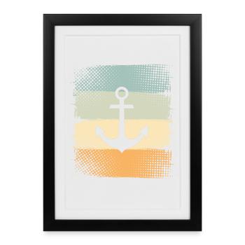 Anchor - Framed poster (27 × 37 cm) - black - Front