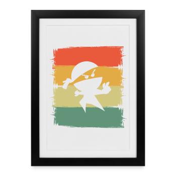 Ninja - Framed poster (27 × 37 cm) - black - Front