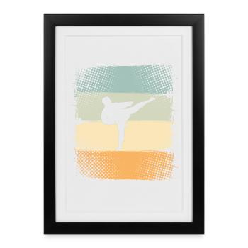 Karate - Framed poster (27 × 37 cm) - black - Front