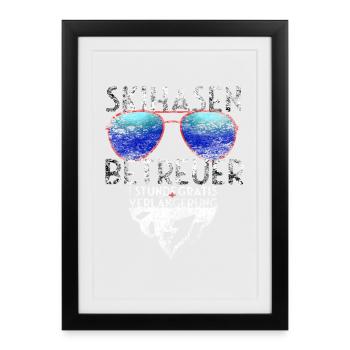 Superviseur Ski pour la prochaine Après Ski Party - Affiche encadrée (27 × 37 cm) - noir - Devant
