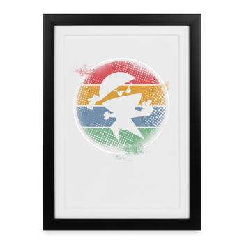 Ninja - Affiche encadrée (27 × 37 cm) - noir - Devant