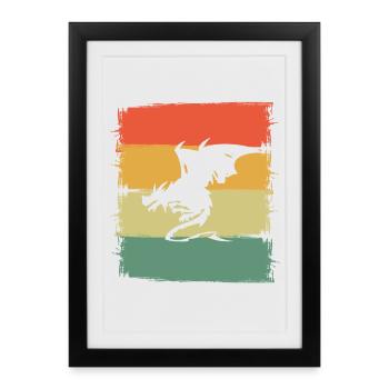 Dragon Dragon - Affiche encadrée (27 × 37 cm) - noir - Devant