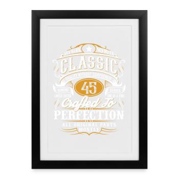 45e anniversaire - Affiche encadrée (27 × 37 cm) - noir - Devant