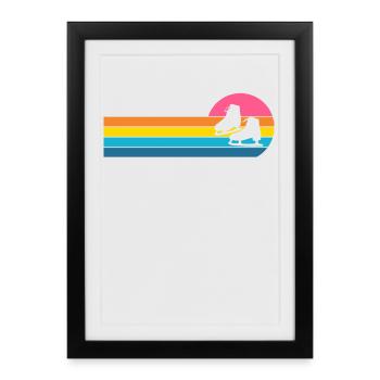 Skate - Framed poster (27 × 37 cm) - black - Front